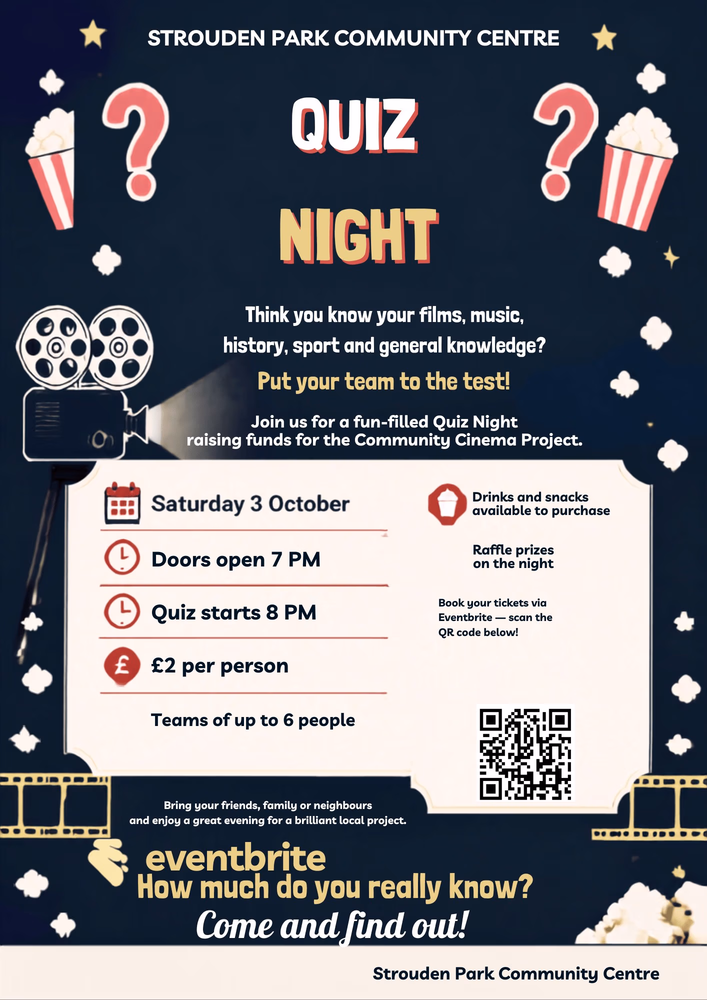 Community Quiz Night-Saturday 3rd October!